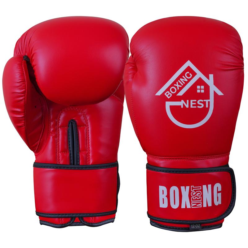 Cowhide Leather Boxing Gloves side view