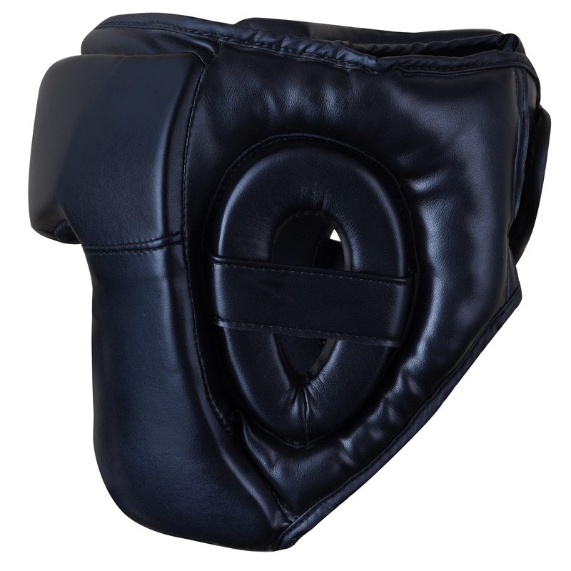 Boxing headgear side view showing ear and temple coverage